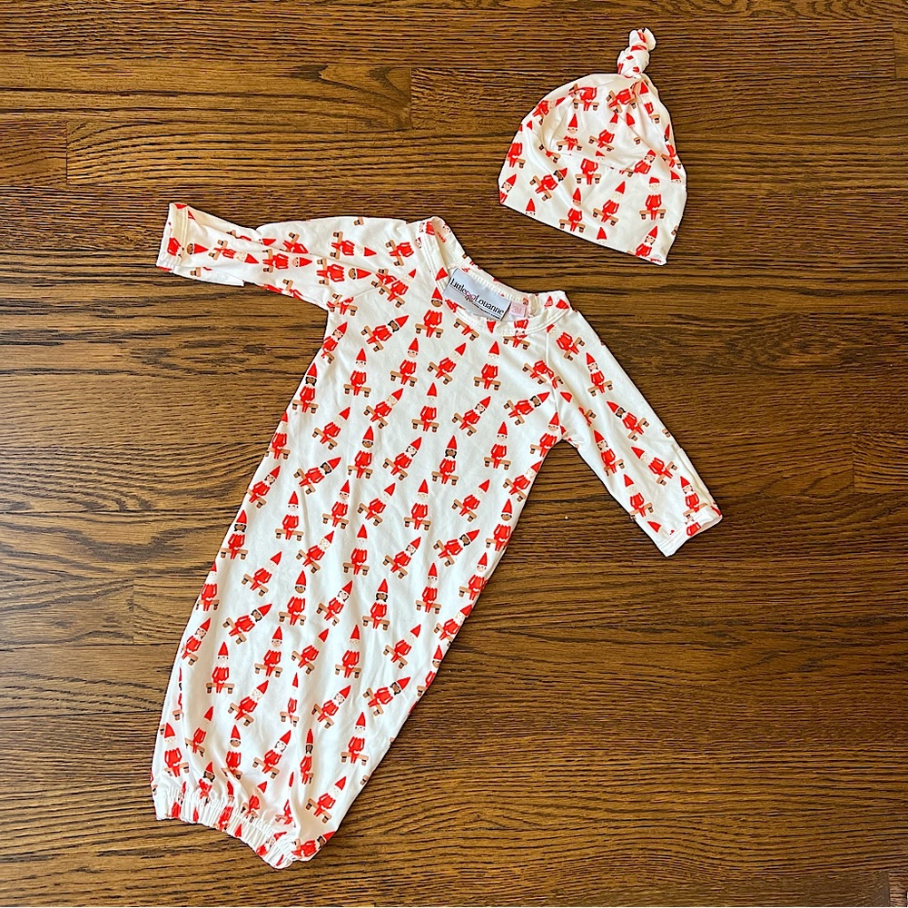 Little Louanne Cheeky Elf Baby Gown + Hat